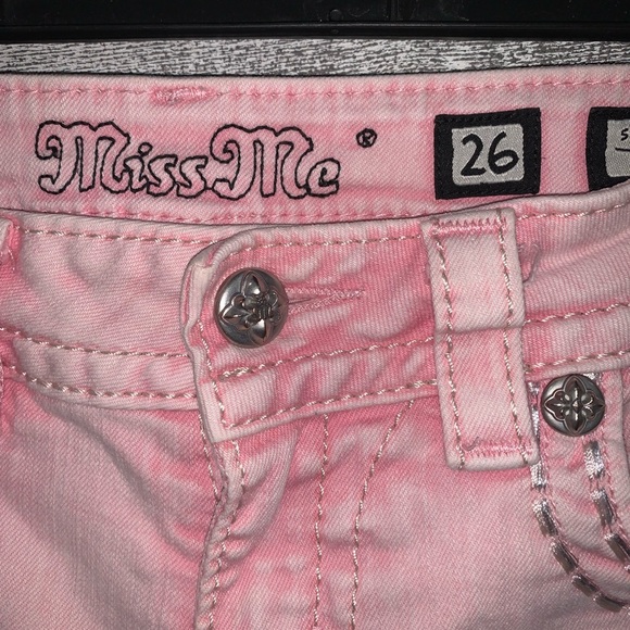 Miss Me jeans pink Signature Skinny style TP5853S2 size 26 - Picture 7 of 10